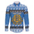 Estonia Christmas Family Matching Off The Shoulder Long Sleeve Dress and Hawaiian Shirt Coat Of Arms Haid Joule - Wonder Print Shop