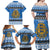 Estonia Christmas Family Matching Off Shoulder Maxi Dress and Hawaiian Shirt Coat Of Arms Haid Joule - Wonder Print Shop
