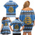 Estonia Christmas Family Matching Off Shoulder Short Dress and Hawaiian Shirt Coat Of Arms Haid Joule - Wonder Print Shop