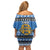 Estonia Christmas Family Matching Off Shoulder Short Dress and Hawaiian Shirt Coat Of Arms Haid Joule - Wonder Print Shop