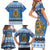 Estonia Christmas Family Matching Short Sleeve Bodycon Dress and Hawaiian Shirt Coat Of Arms Haid Joule - Wonder Print Shop