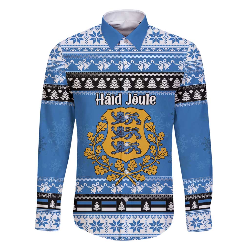 Estonia Christmas Family Matching Tank Maxi Dress and Hawaiian Shirt Coat Of Arms Haid Joule - Wonder Print Shop