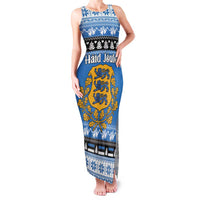 Estonia Christmas Family Matching Tank Maxi Dress and Hawaiian Shirt Coat Of Arms Haid Joule - Wonder Print Shop