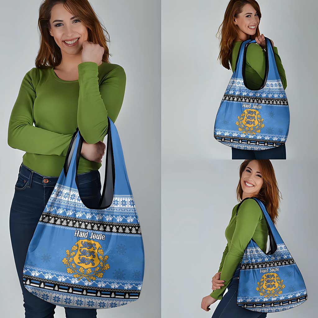 Estonia Christmas Grocery Bag Coat Of Arms Haid Joule - Wonder Print Shop