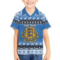 Estonia Christmas Hawaiian Shirt Coat Of Arms Haid Joule - Wonder Print Shop