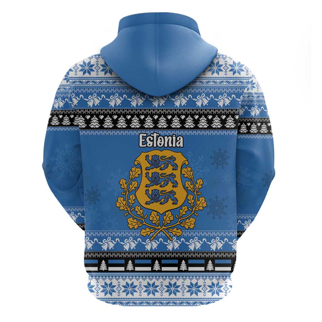 Estonia Christmas Hoodie Coat Of Arms Haid Joule - Wonder Print Shop