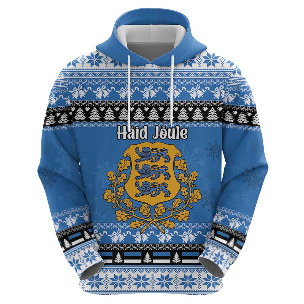 Estonia Christmas Hoodie Coat Of Arms Haid Joule - Wonder Print Shop
