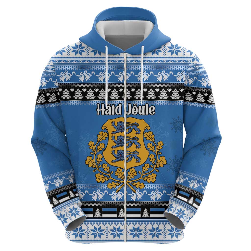 Estonia Christmas Hoodie Coat Of Arms Haid Joule - Wonder Print Shop
