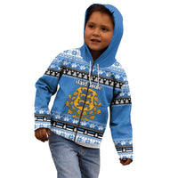 Estonia Christmas Kid Hoodie Coat Of Arms Haid Joule - Wonder Print Shop