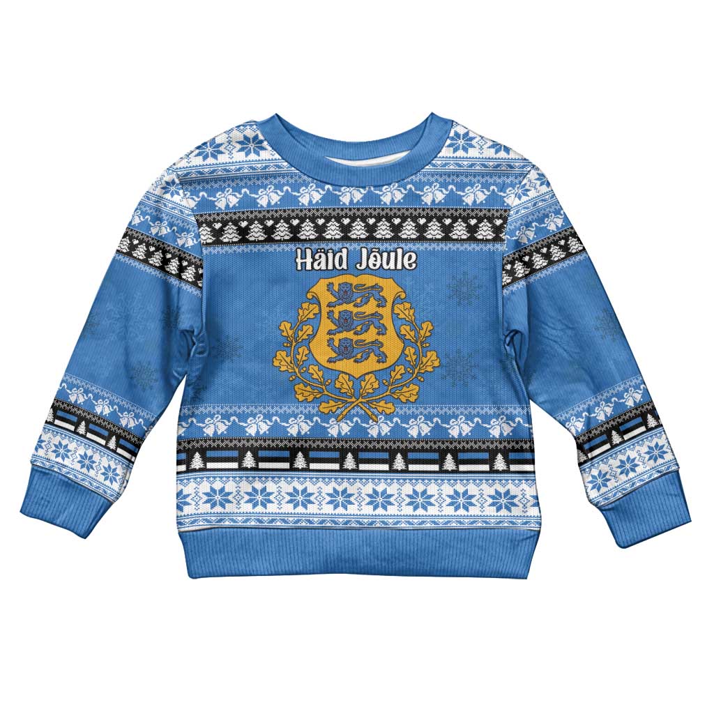 Estonia Christmas Kid Ugly Christmas Sweater Coat Of Arms Haid Joule - Wonder Print Shop