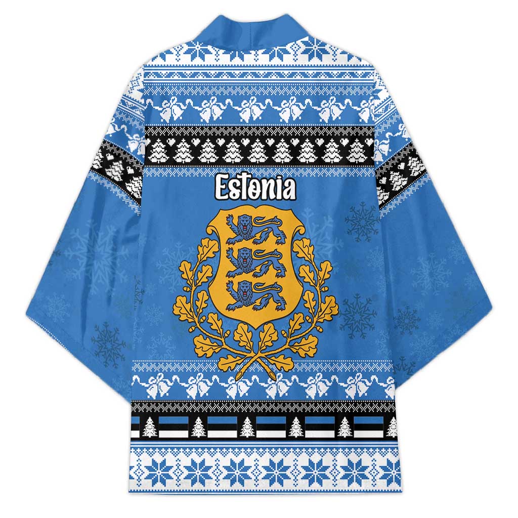 Estonia Christmas Kimono Coat Of Arms Haid Joule - Wonder Print Shop