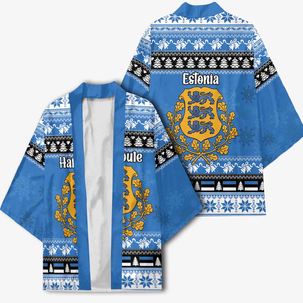 Estonia Christmas Kimono Coat Of Arms Haid Joule - Wonder Print Shop