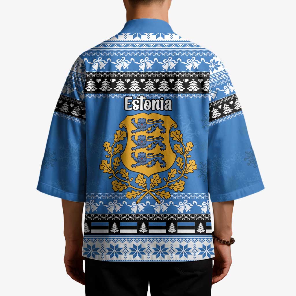 Estonia Christmas Kimono Coat Of Arms Haid Joule - Wonder Print Shop