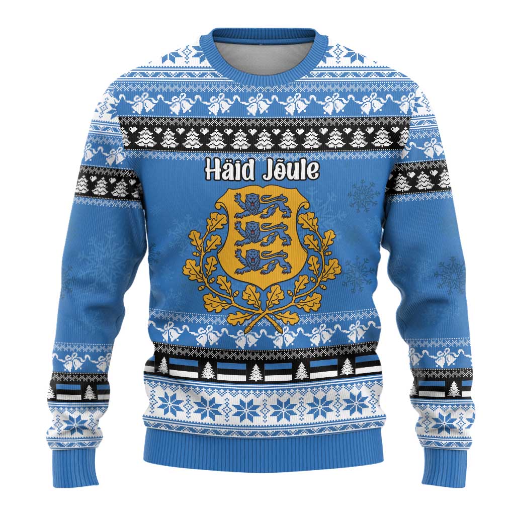 Estonia Christmas Ugly Christmas Sweater Coat Of Arms Haid Joule - Wonder Print Shop