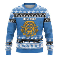 Estonia Christmas Ugly Christmas Sweater Coat Of Arms Haid Joule - Wonder Print Shop