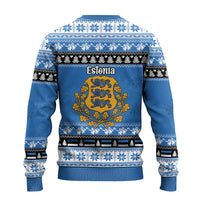 Estonia Christmas Ugly Christmas Sweater Coat Of Arms Haid Joule - Wonder Print Shop