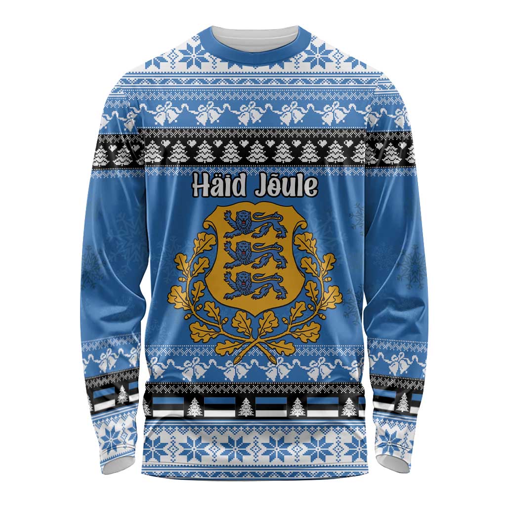 Estonia Christmas Long Sleeve Shirt Coat Of Arms Haid Joule - Wonder Print Shop