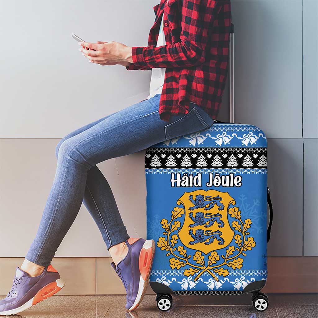 Estonia Christmas Luggage Cover Coat Of Arms Haid Joule - Wonder Print Shop