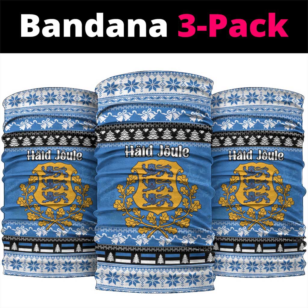 Estonia Christmas Neck Gaiter Coat Of Arms Haid Joule - Wonder Print Shop