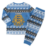 Estonia Christmas Pajama Set Coat Of Arms Haid Joule - Wonder Print Shop
