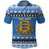 Estonia Christmas Polo Shirt Coat Of Arms Haid Joule - Wonder Print Shop