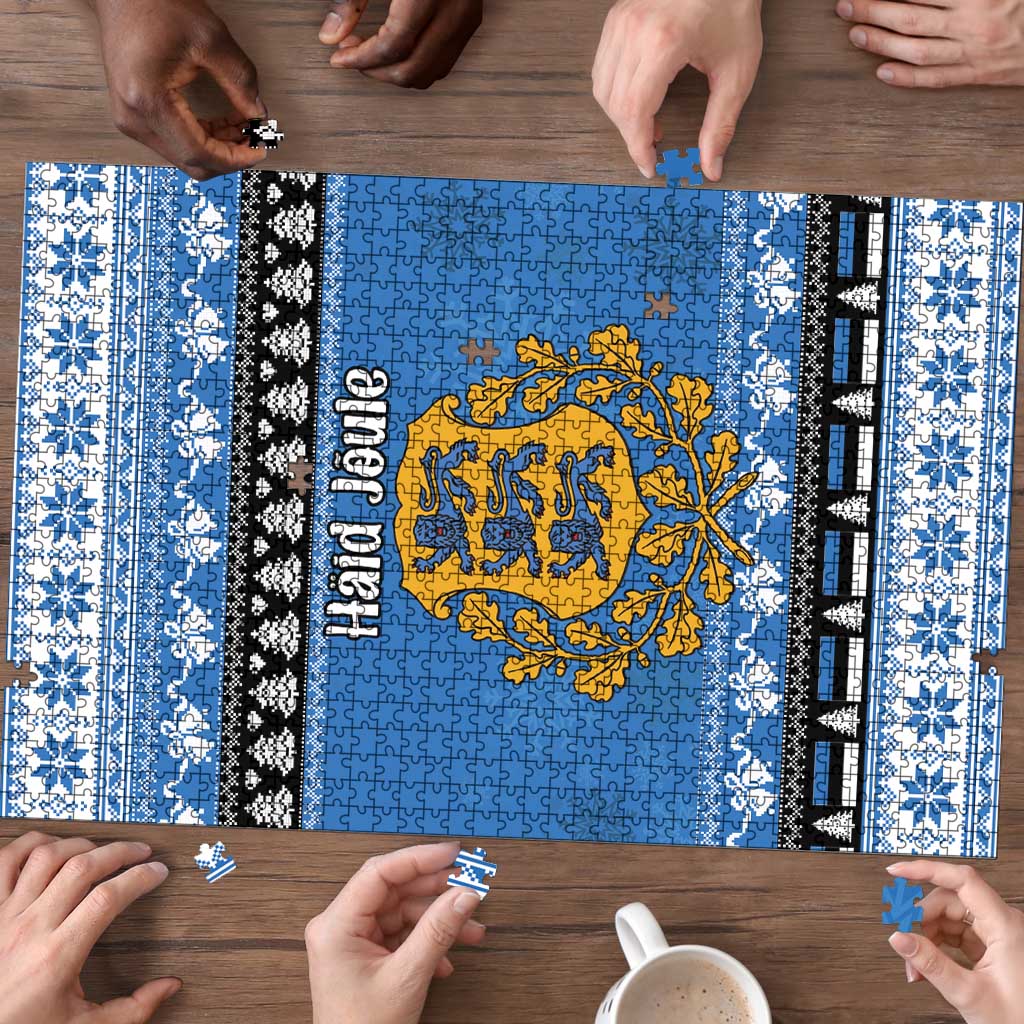 Estonia Christmas Puzzle Coat Of Arms Haid Joule - Wonder Print Shop