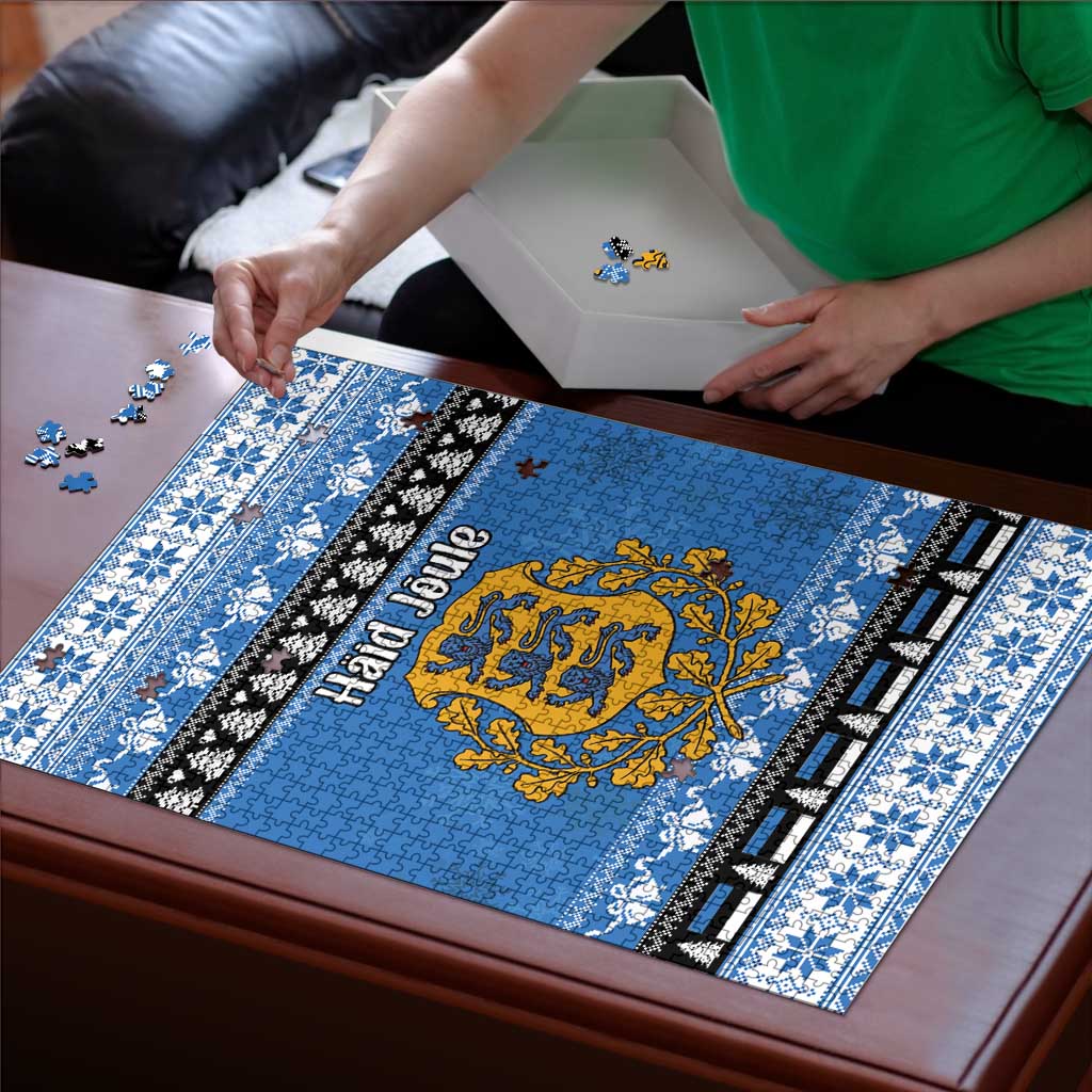 Estonia Christmas Puzzle Coat Of Arms Haid Joule - Wonder Print Shop