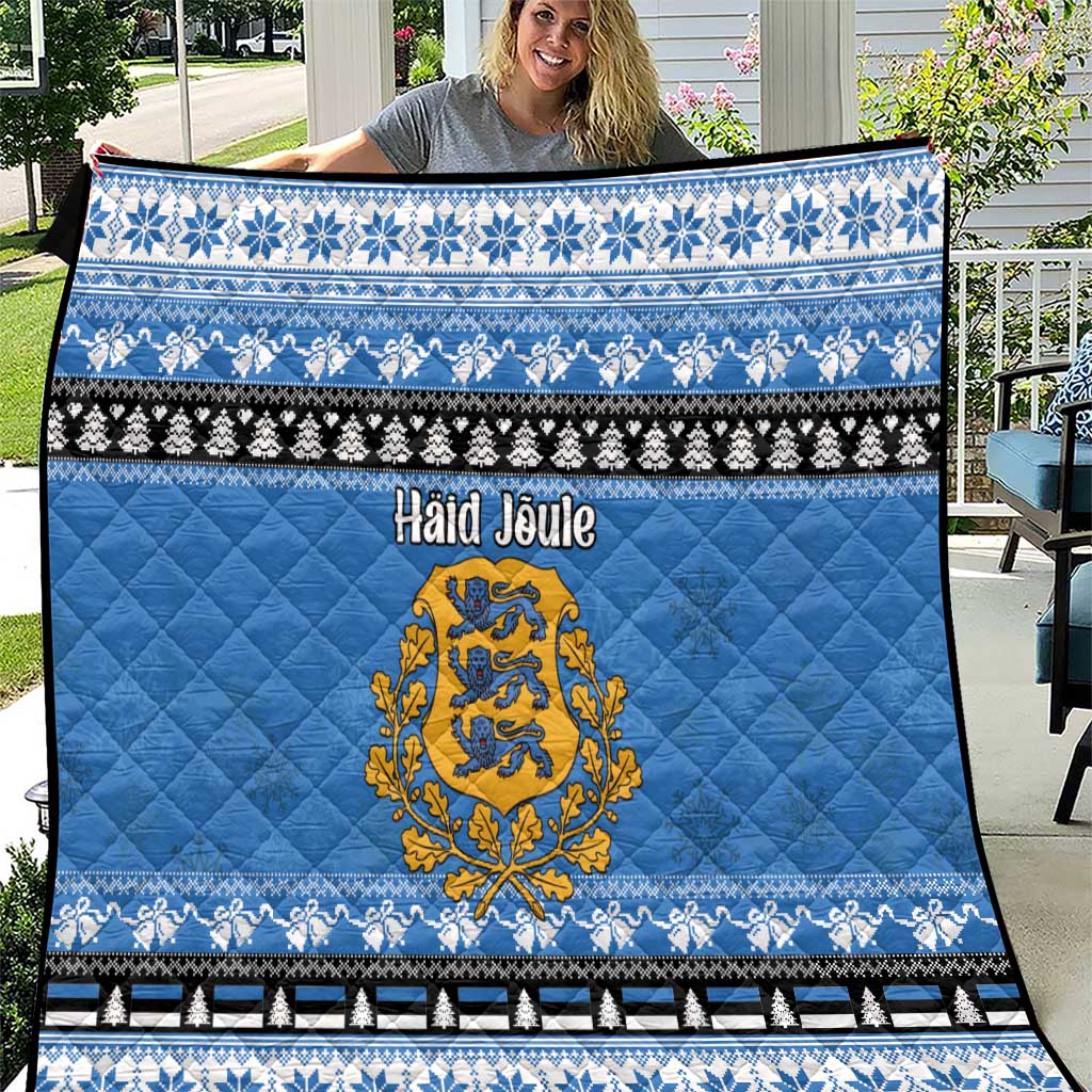 Estonia Christmas Quilt Coat Of Arms Haid Joule - Wonder Print Shop
