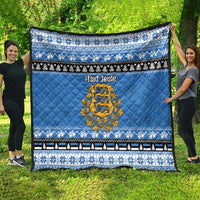 Estonia Christmas Quilt Coat Of Arms Haid Joule - Wonder Print Shop