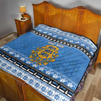 Estonia Christmas Quilt Coat Of Arms Haid Joule - Wonder Print Shop