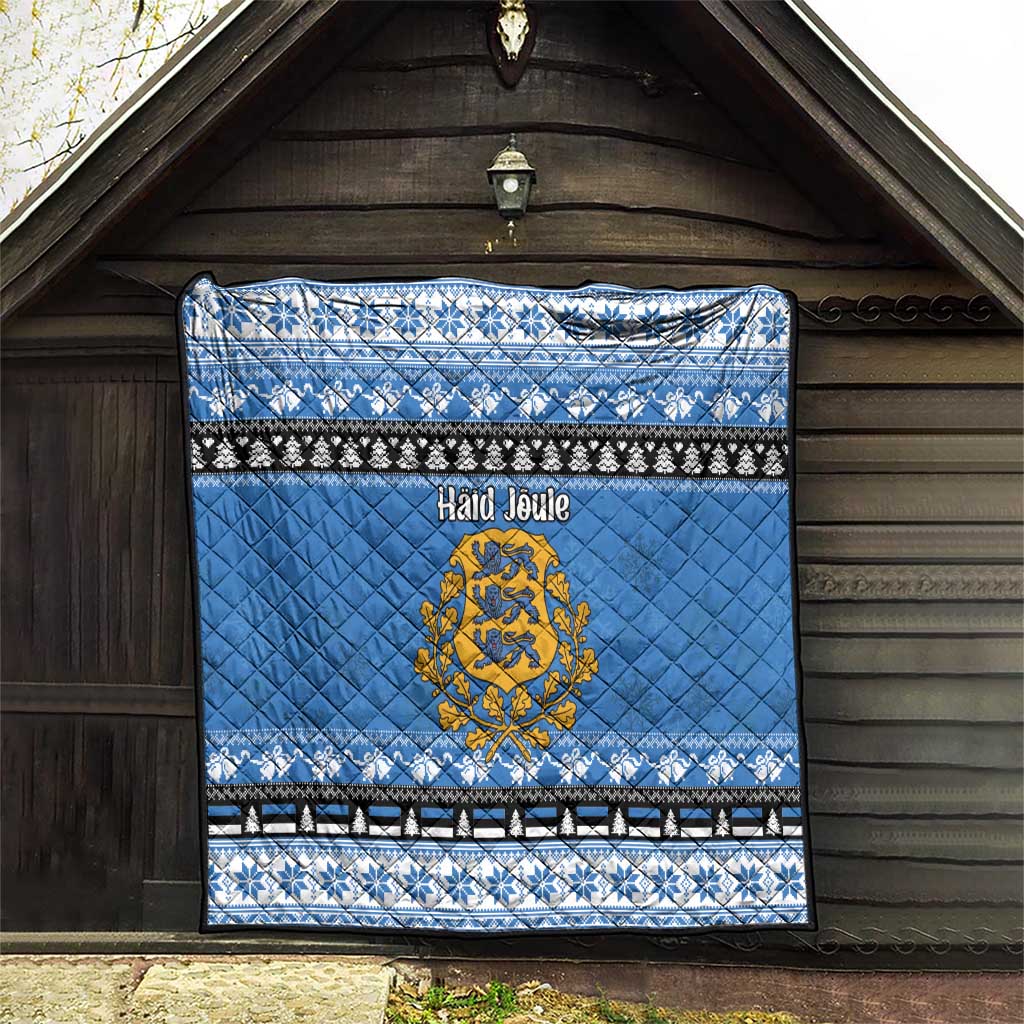 Estonia Christmas Quilt Coat Of Arms Haid Joule - Wonder Print Shop
