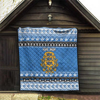 Estonia Christmas Quilt Coat Of Arms Haid Joule - Wonder Print Shop