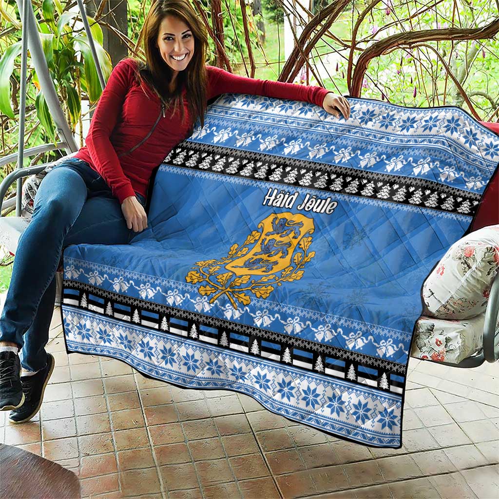 Estonia Christmas Quilt Coat Of Arms Haid Joule - Wonder Print Shop