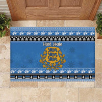 Estonia Christmas Rubber Doormat Coat Of Arms Haid Joule - Wonder Print Shop