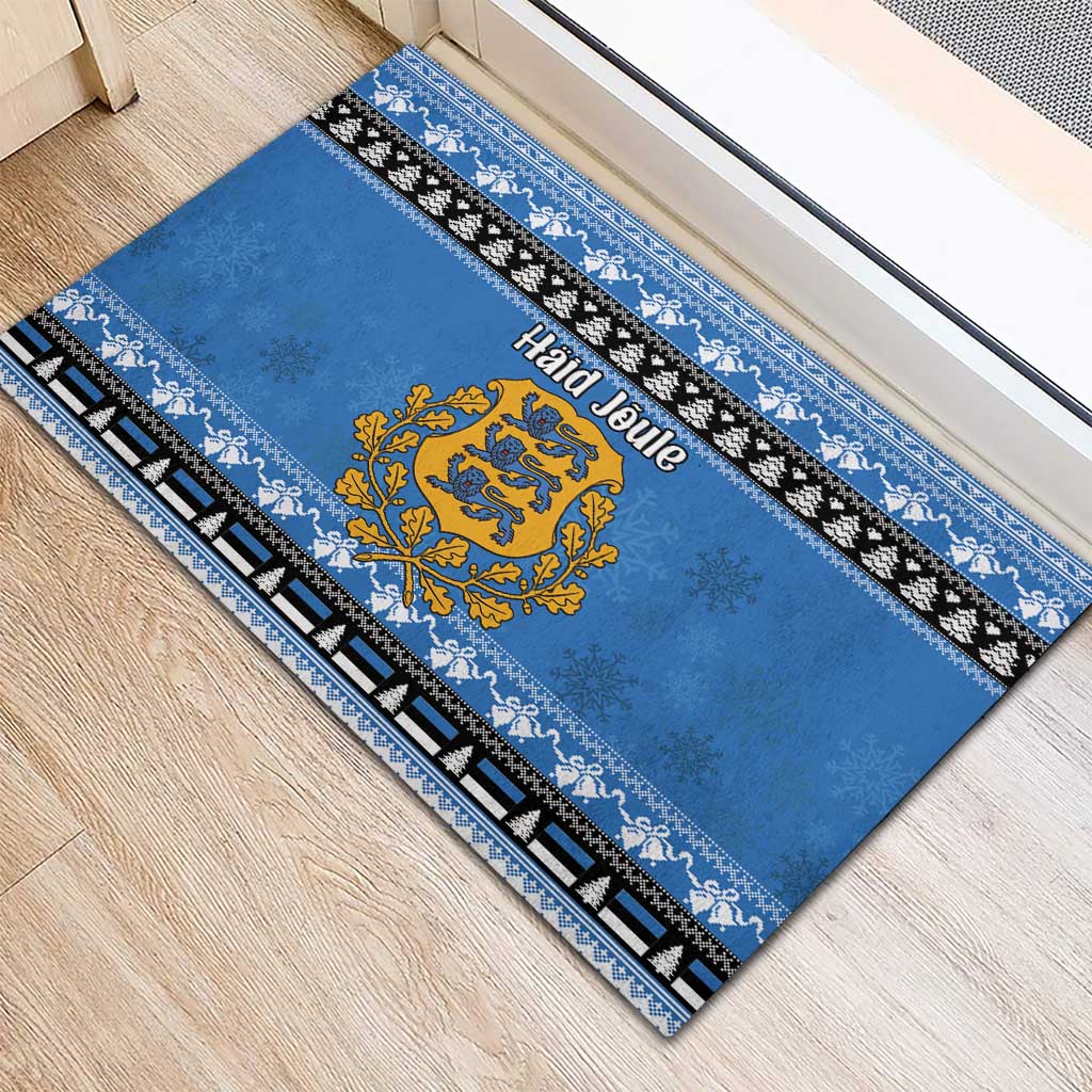 Estonia Christmas Rubber Doormat Coat Of Arms Haid Joule - Wonder Print Shop