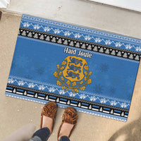 Estonia Christmas Rubber Doormat Coat Of Arms Haid Joule - Wonder Print Shop