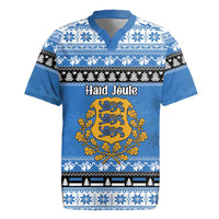 Estonia Christmas Rugby Jersey Coat Of Arms Haid Joule - Wonder Print Shop