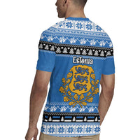 Estonia Christmas Rugby Jersey Coat Of Arms Haid Joule - Wonder Print Shop