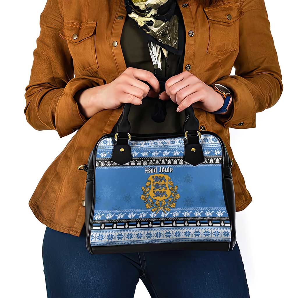 Estonia Christmas Shoulder Handbag Coat Of Arms Haid Joule - Wonder Print Shop