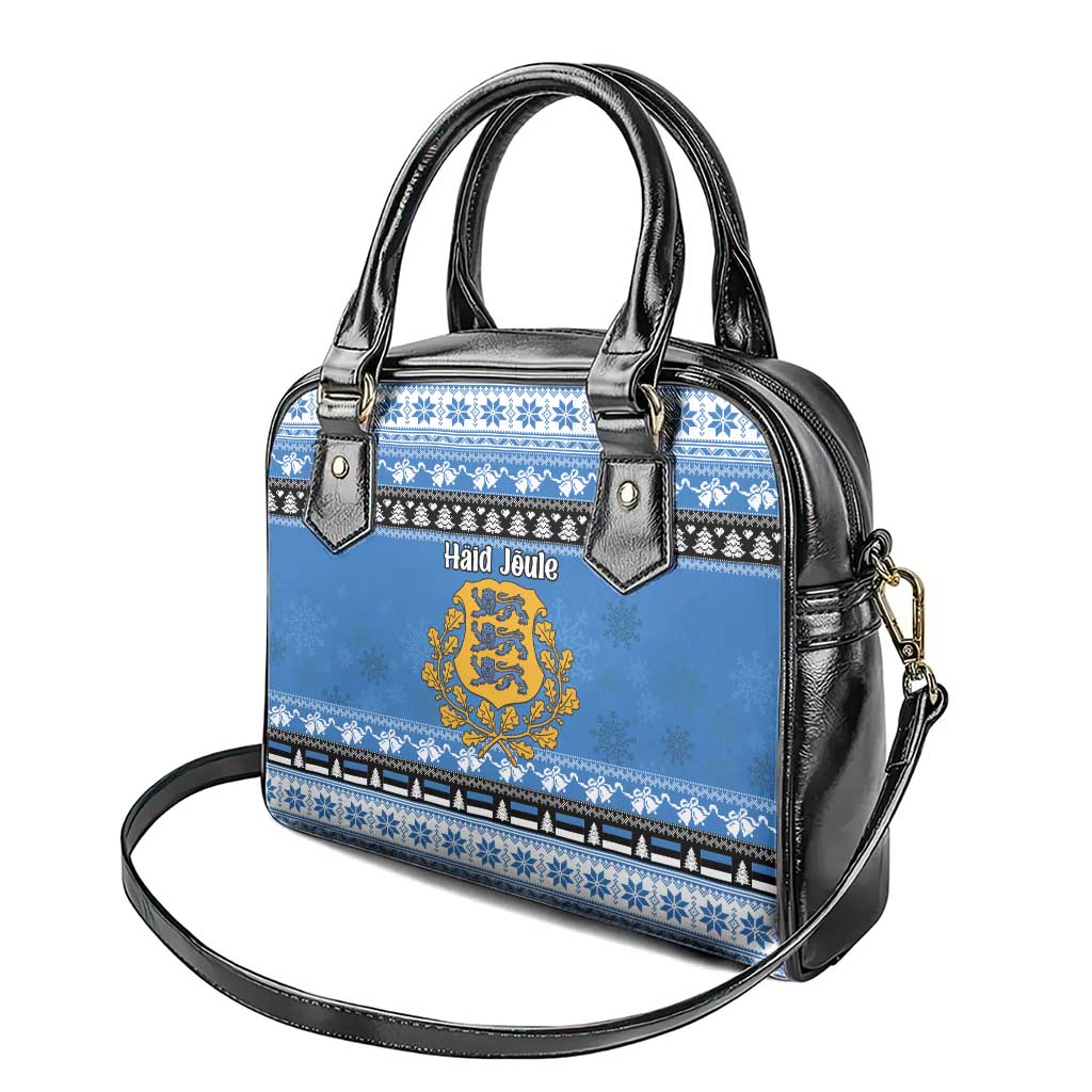 Estonia Christmas Shoulder Handbag Coat Of Arms Haid Joule - Wonder Print Shop