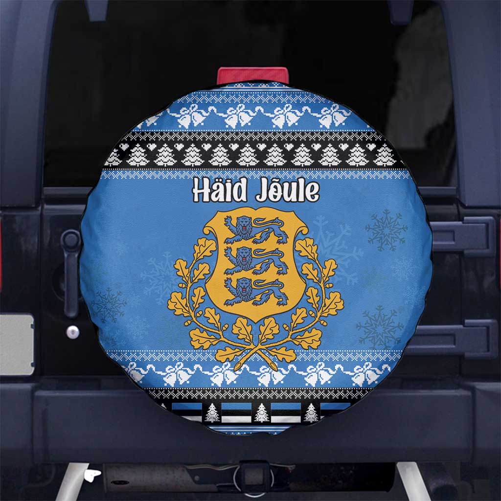 Estonia Christmas Spare Tire Cover Coat Of Arms Haid Joule - Wonder Print Shop