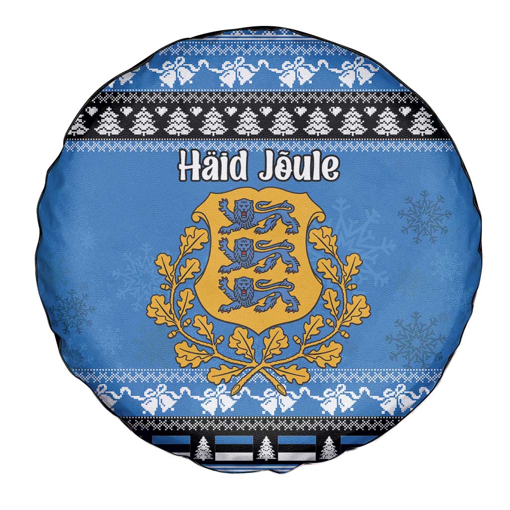 Estonia Christmas Spare Tire Cover Coat Of Arms Haid Joule - Wonder Print Shop