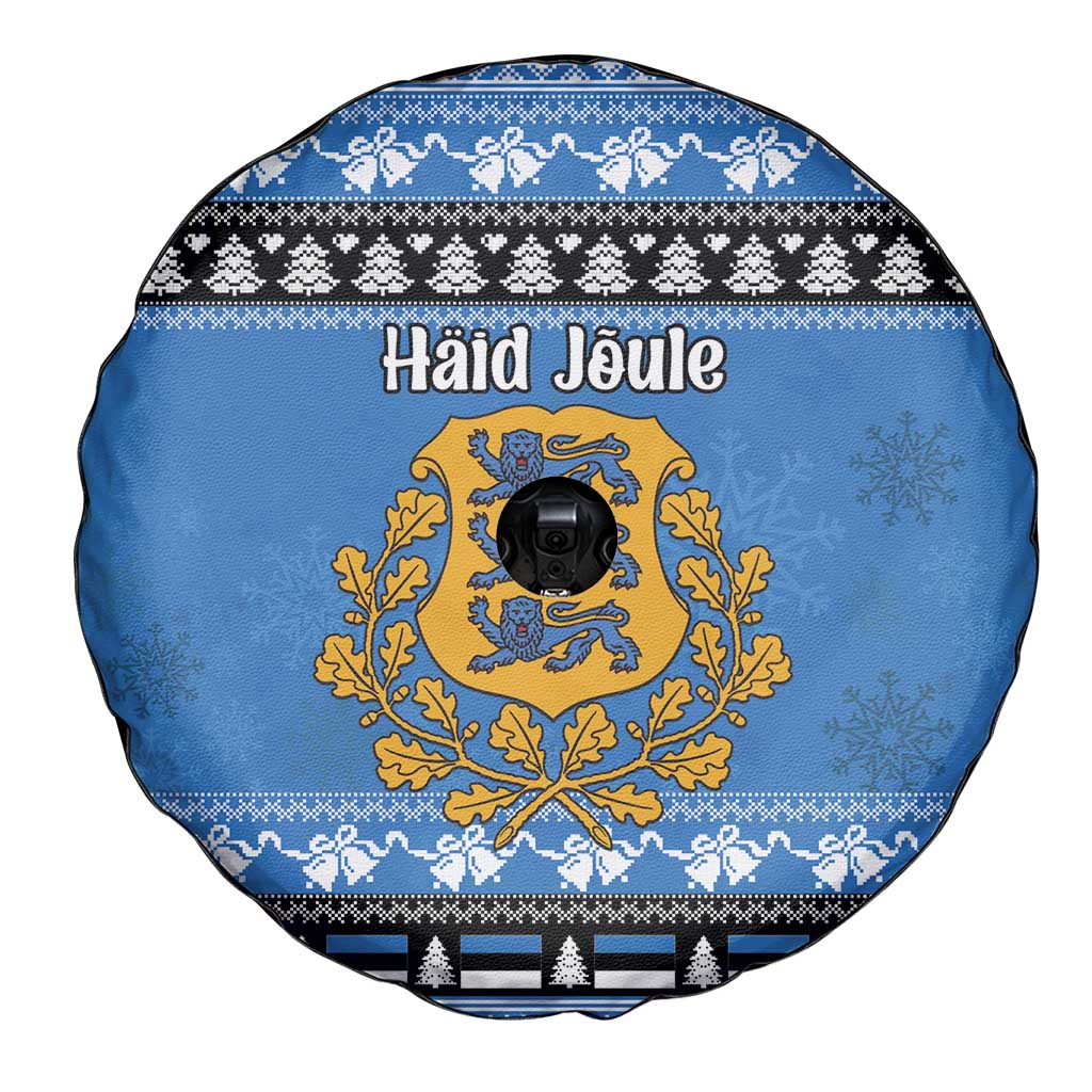 Estonia Christmas Spare Tire Cover Coat Of Arms Haid Joule - Wonder Print Shop