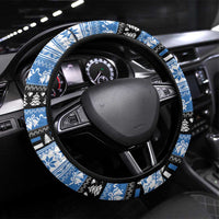 Estonia Christmas Steering Wheel Cover Coat Of Arms Haid Joule - Wonder Print Shop