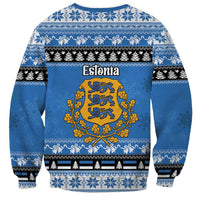 Estonia Christmas Sweatshirt Coat Of Arms Haid Joule - Wonder Print Shop