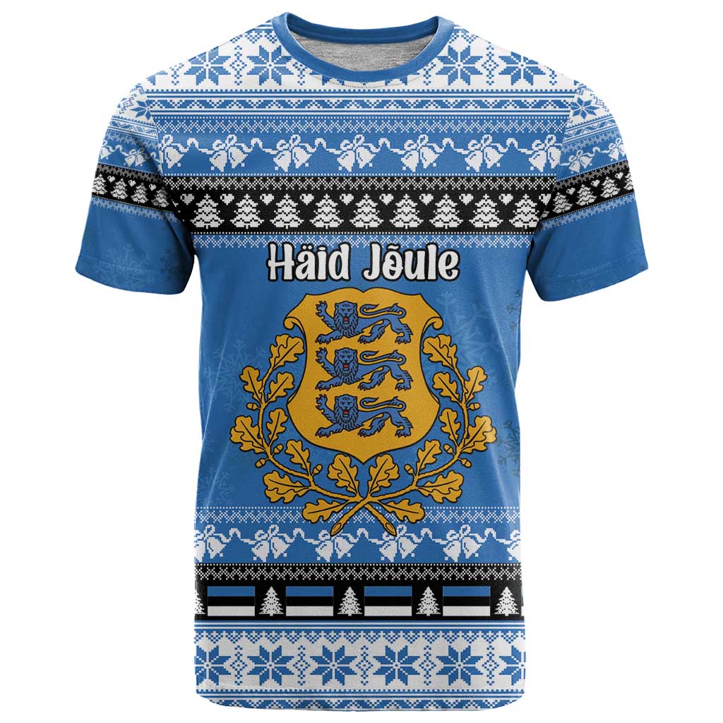 Estonia Christmas T Shirt Coat Of Arms Haid Joule - Wonder Print Shop