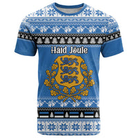 Estonia Christmas T Shirt Coat Of Arms Haid Joule - Wonder Print Shop