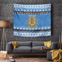 Estonia Christmas Tapestry Coat Of Arms Haid Joule - Wonder Print Shop