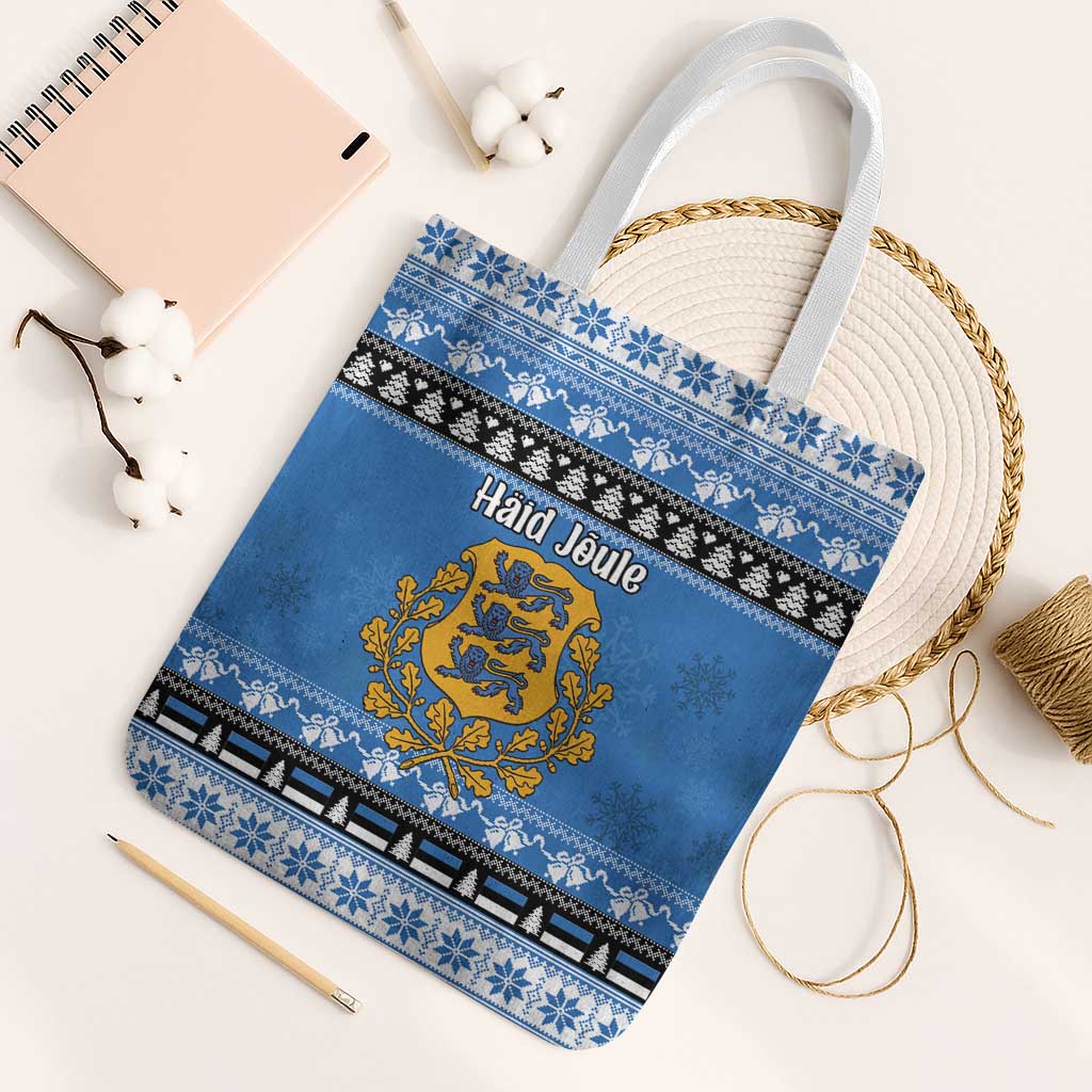 Estonia Christmas Tote Bag Coat Of Arms Haid Joule - Wonder Print Shop