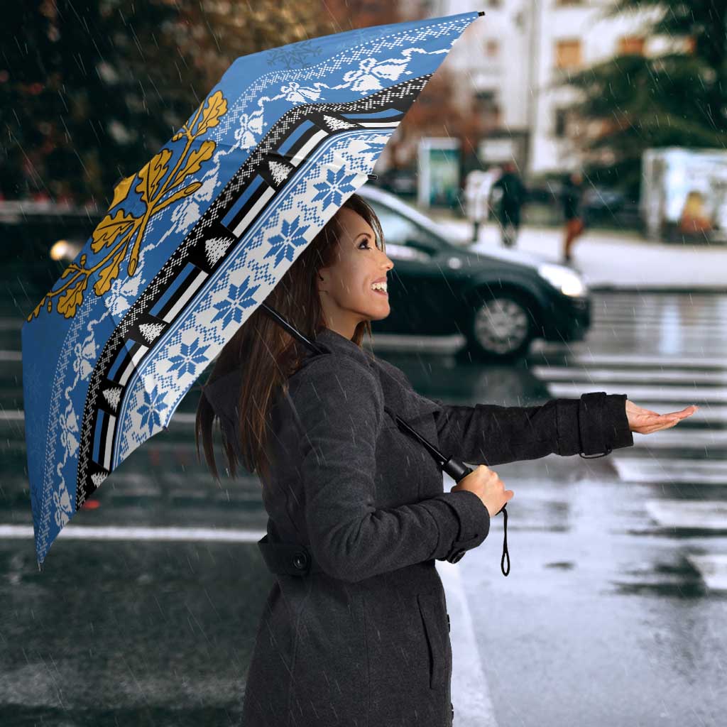 Estonia Christmas Umbrella Coat Of Arms Haid Joule - Wonder Print Shop